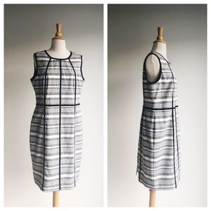 CALVIN KLEIN | Cage Print Sheath Dress | 14